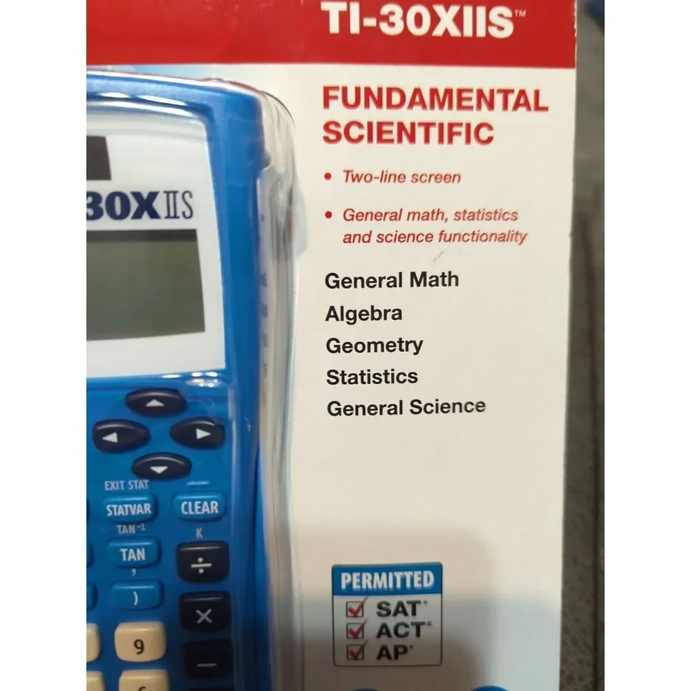 Texas Instruments TI-30X IIS Fundamental Scientific. 2-line Display Calculator‎